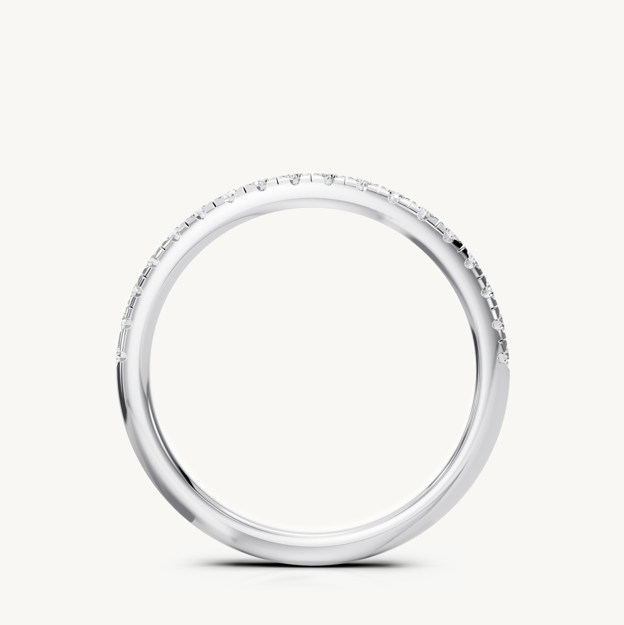 Pave Wedding Band