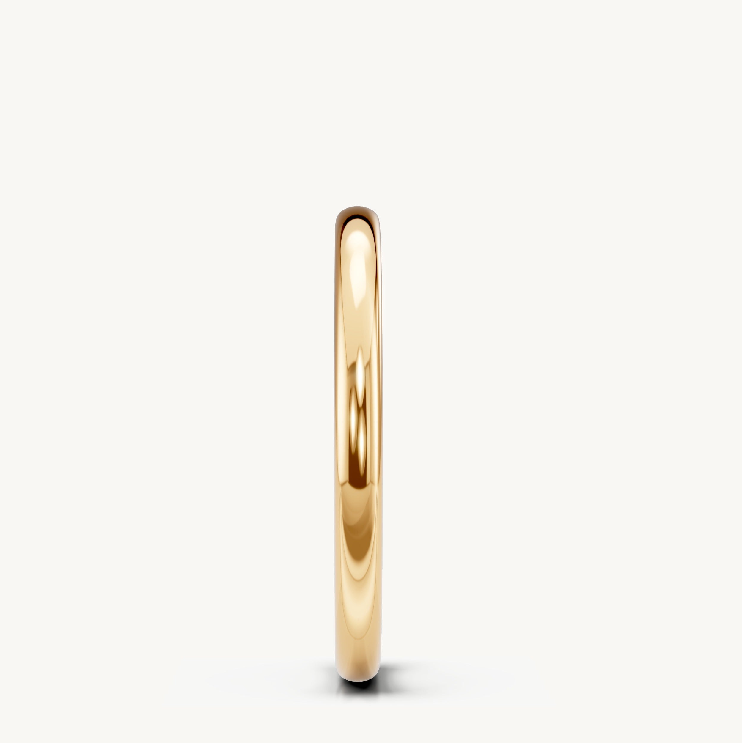 High Polish Wedding Band