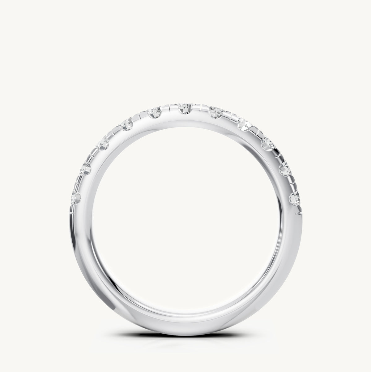 Pave Wedding Band
